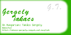 gergely takacs business card